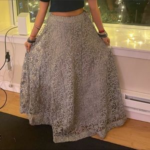 Ethnic netted skirt with flair. Used only once.